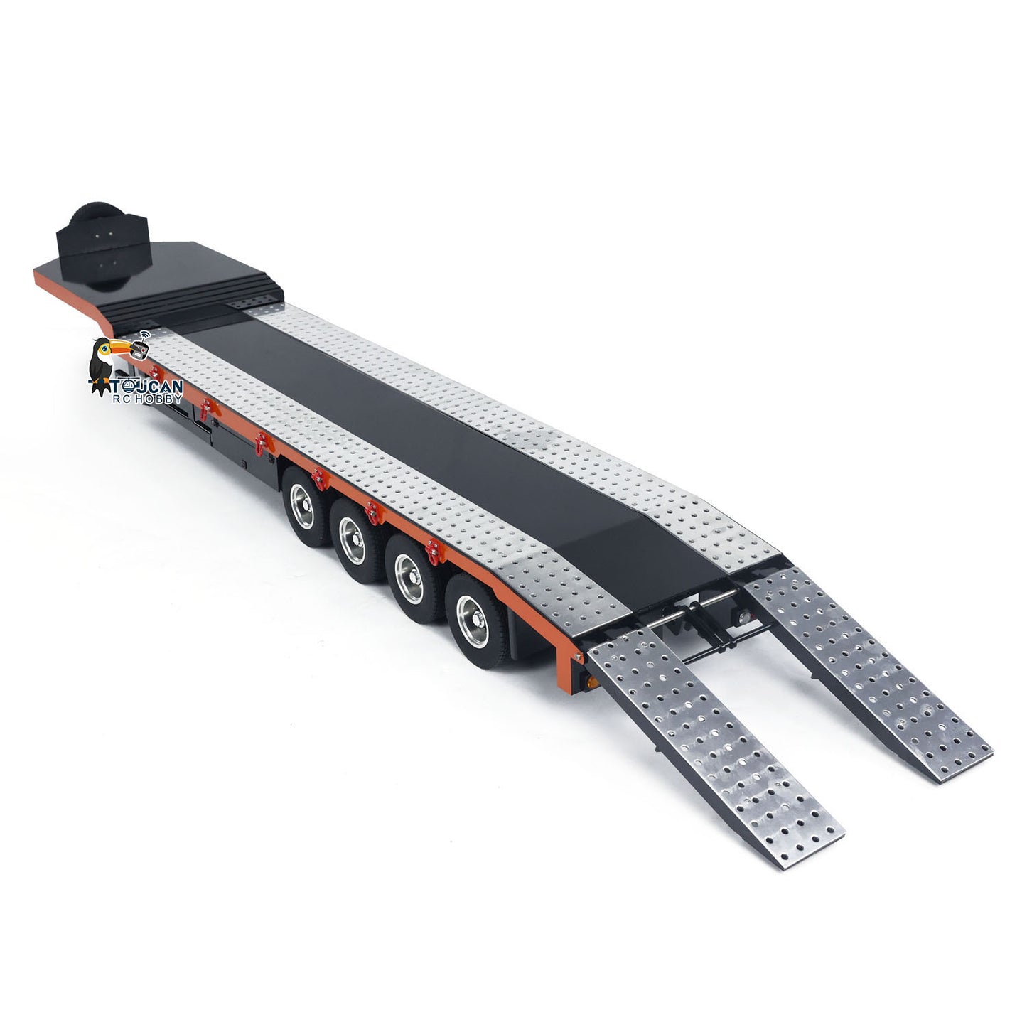 4-axle Metal Semi-Trailer for 1/14 RC Tractor Trucks