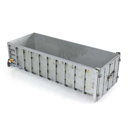 Metal Trash High Bucket for 1/14 10x10 8x8 RC Roll On/Off Hydraulic Dumper Truck