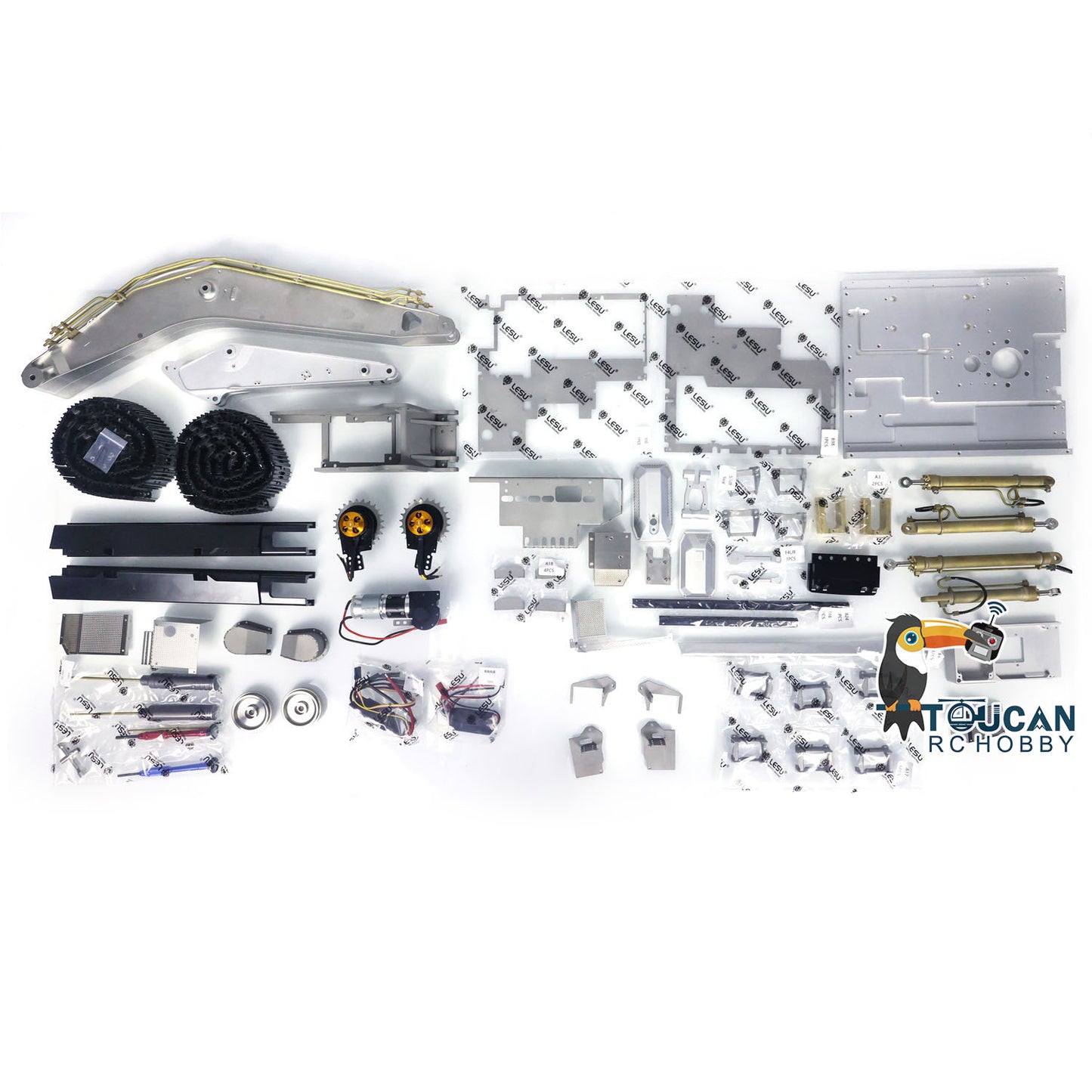 EN STOCK LESU 1:14 Échelle Aoue LR945 KIT RC Excavatrice hydraulique B0016