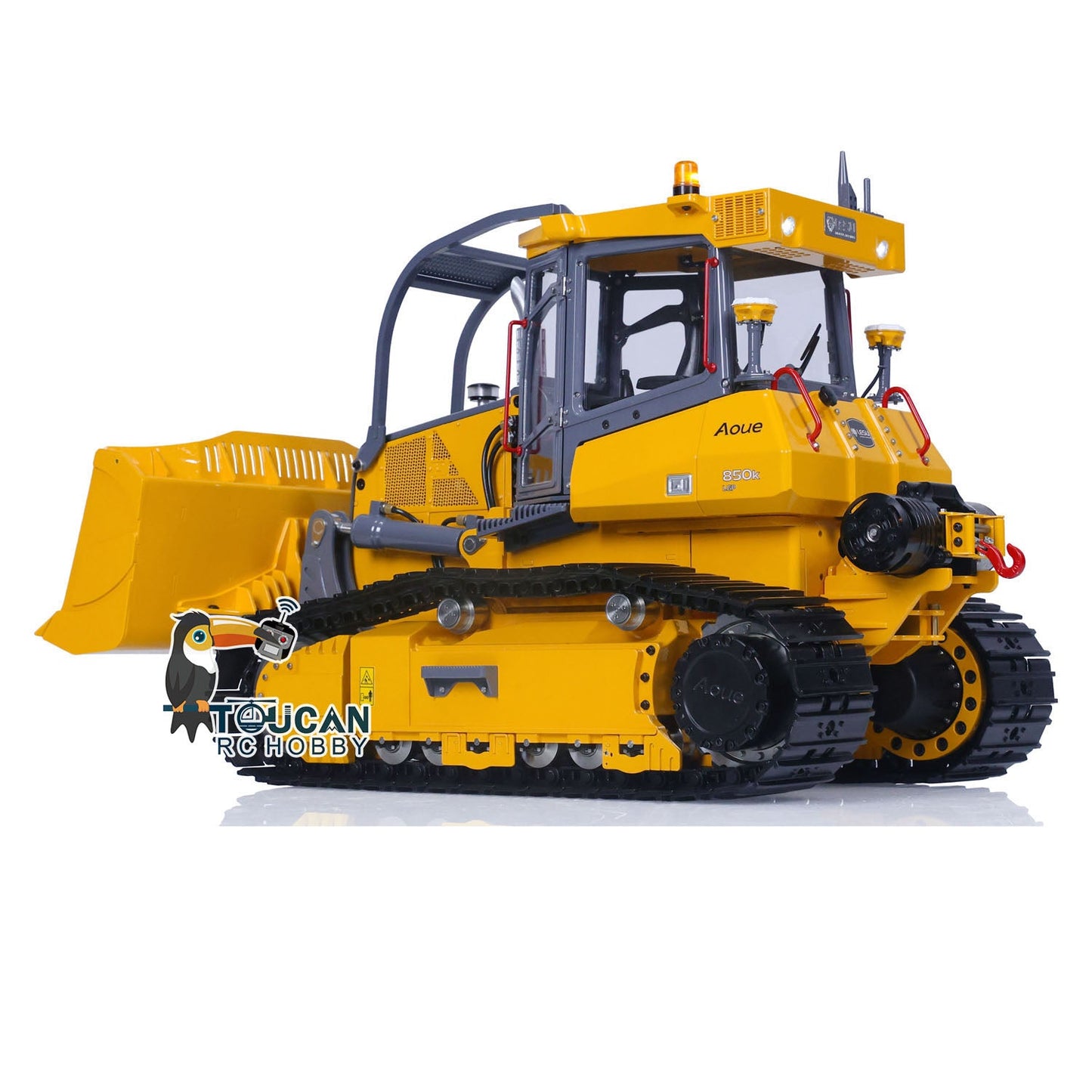 IN STOCK LESU Metal 1/14 RC Hydraulic Dozer Aoue 850K Painted Assembled PNP Bulldozer B0005