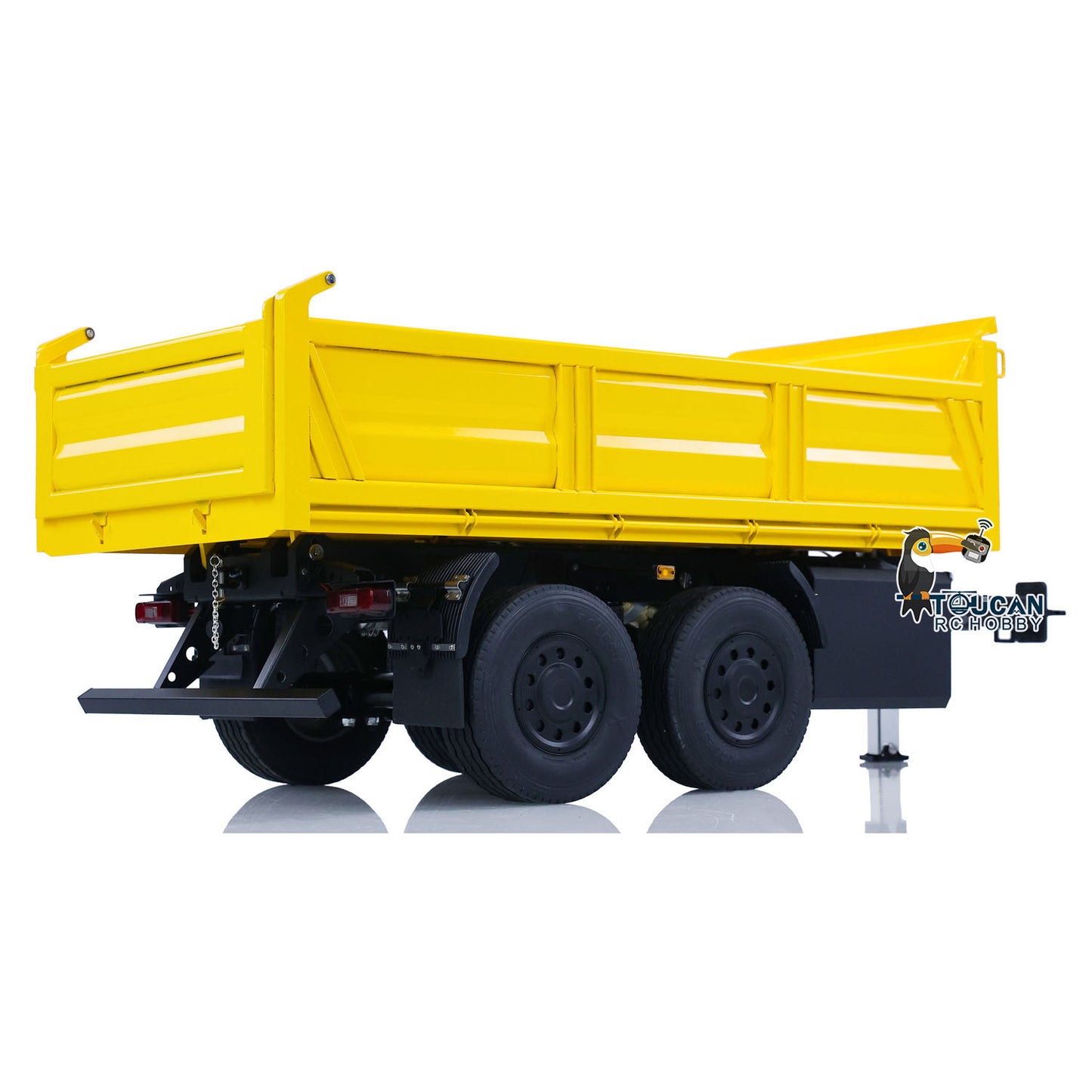Metall 2 Achsen LESU 1/14 RC Volle Anhänger Hydraulische Dumper