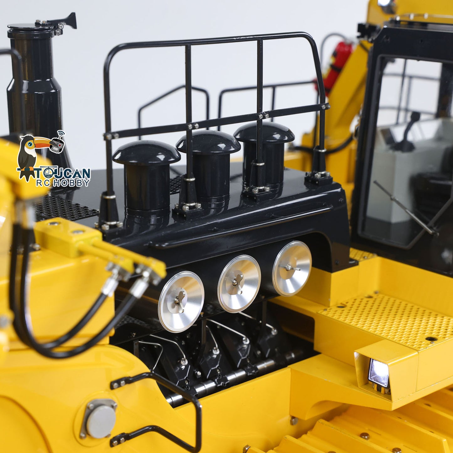 JDMODEL Metal 1/14 RC Hydraulic Bulldozer 575 Heavy Machine Huge Dozer Model Frsky X14 Radio System Mix Control Car Rear Ripper