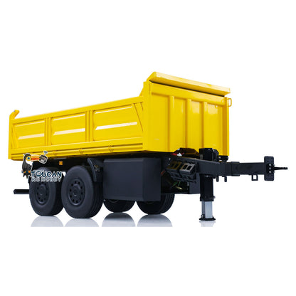 Metal 2 Axles LESU 1/14 RC Full Trailer Hydraulic Dumper