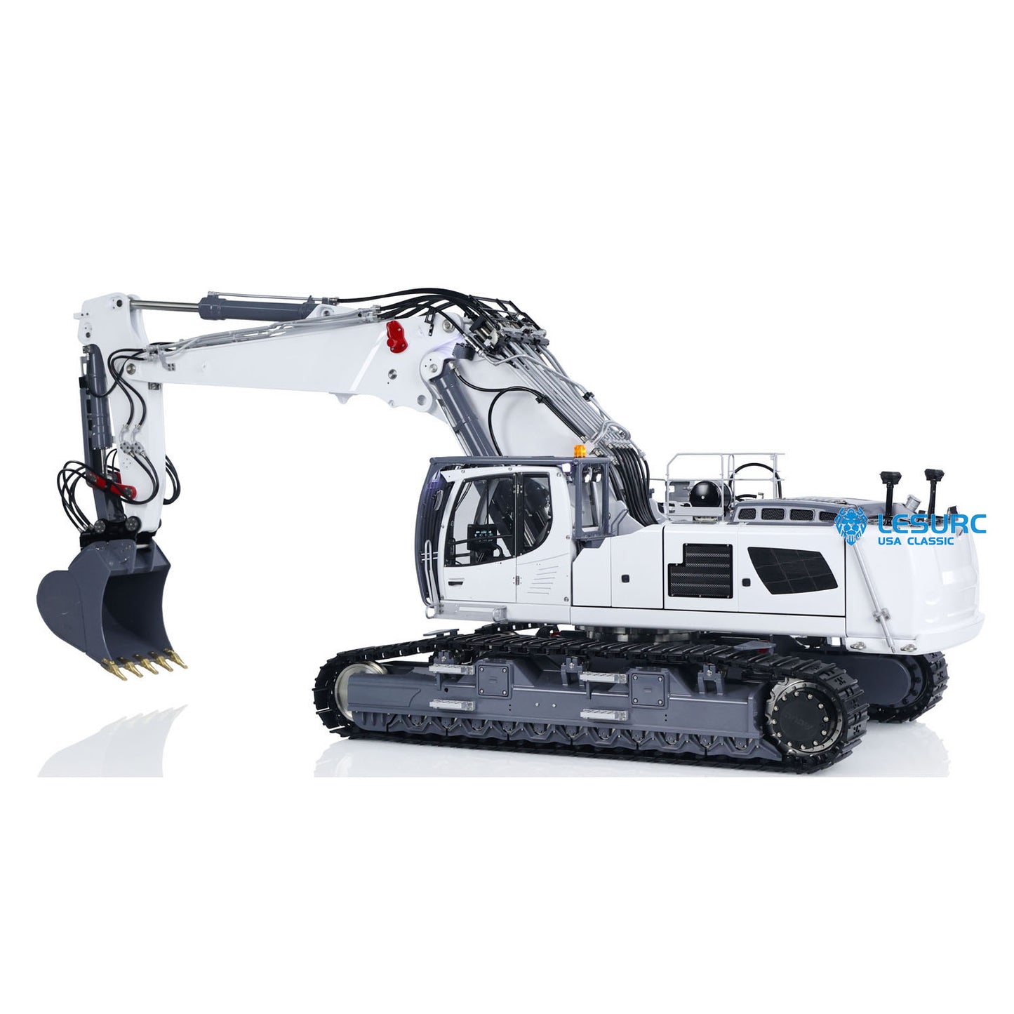 LESU 1/14 RC Full Hydraulic Excavator LR960 Demolition Digging Arm Pump Lights Demolition Digger