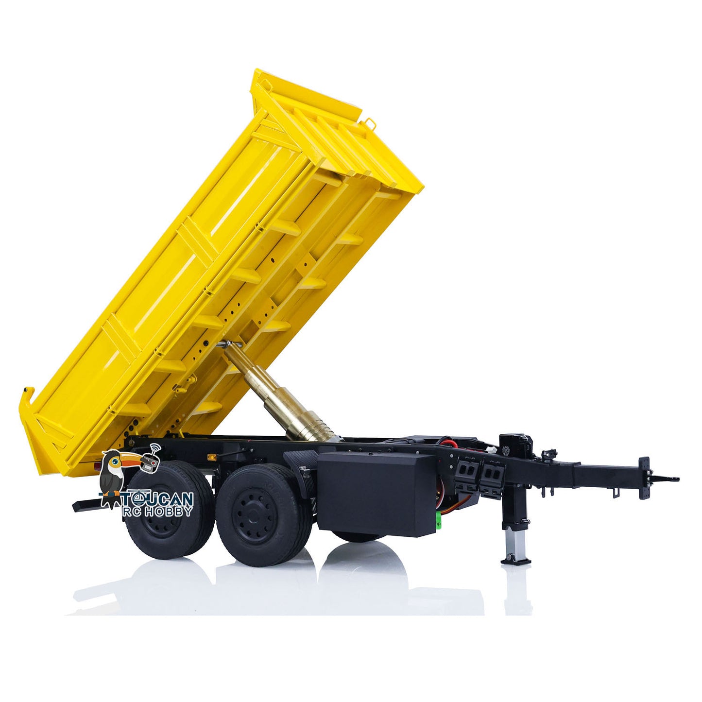 Metall 2 Achsen LESU 1/14 RC Volle Anhänger Hydraulische Dumper