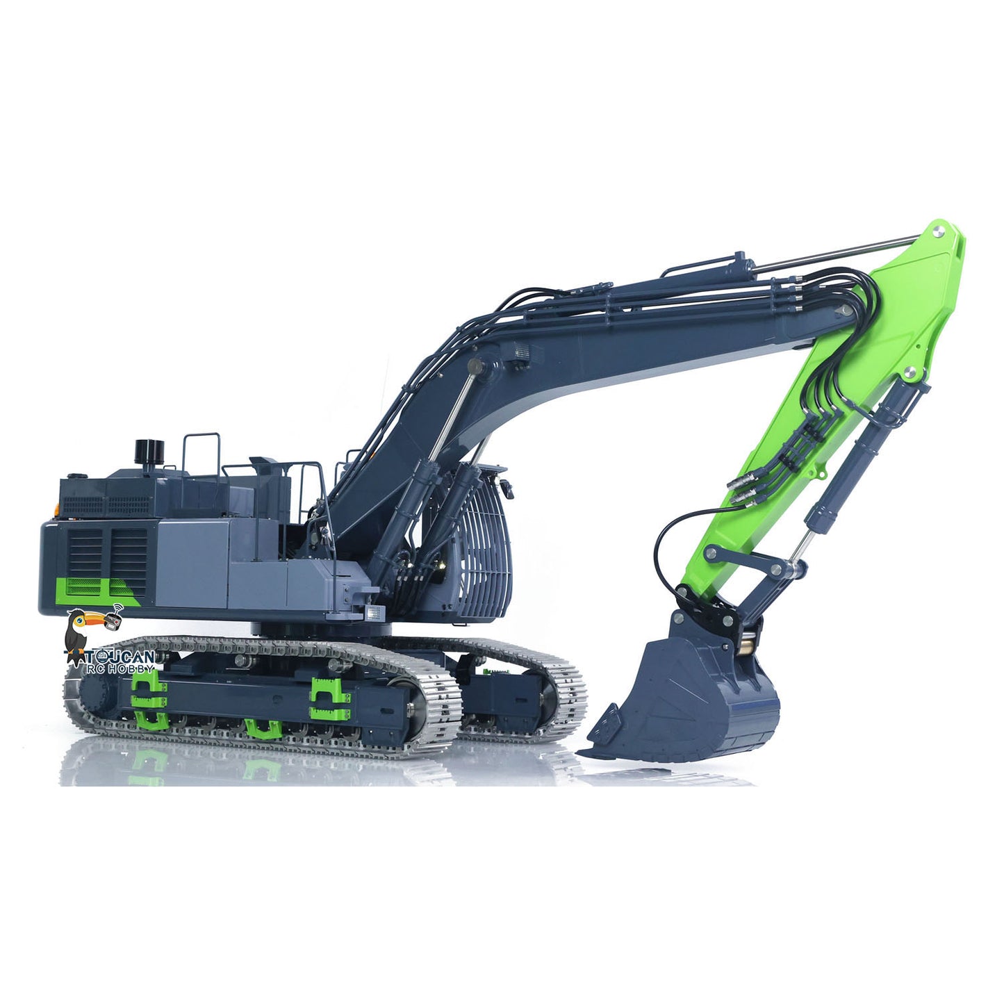 LESU Metal 1/14 RC Hydraulic Excavator Aoue ZX490 Upgraded Heavy Digger Model Paladin PL18EV Lite Sound Smoke
