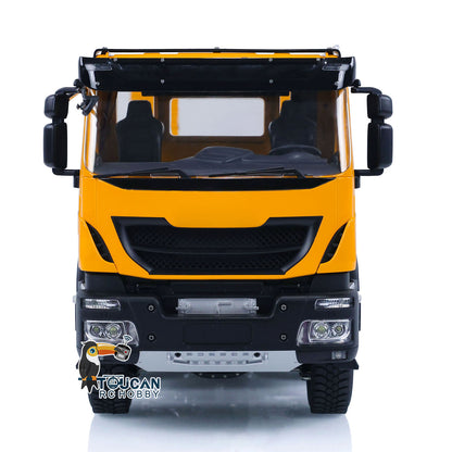 1/14 8X8 RC Hydraulic Wrecker Truck 2Speed Remote Control Road Rescue Vehicle CNC Axle Differential Locks Light System Battery