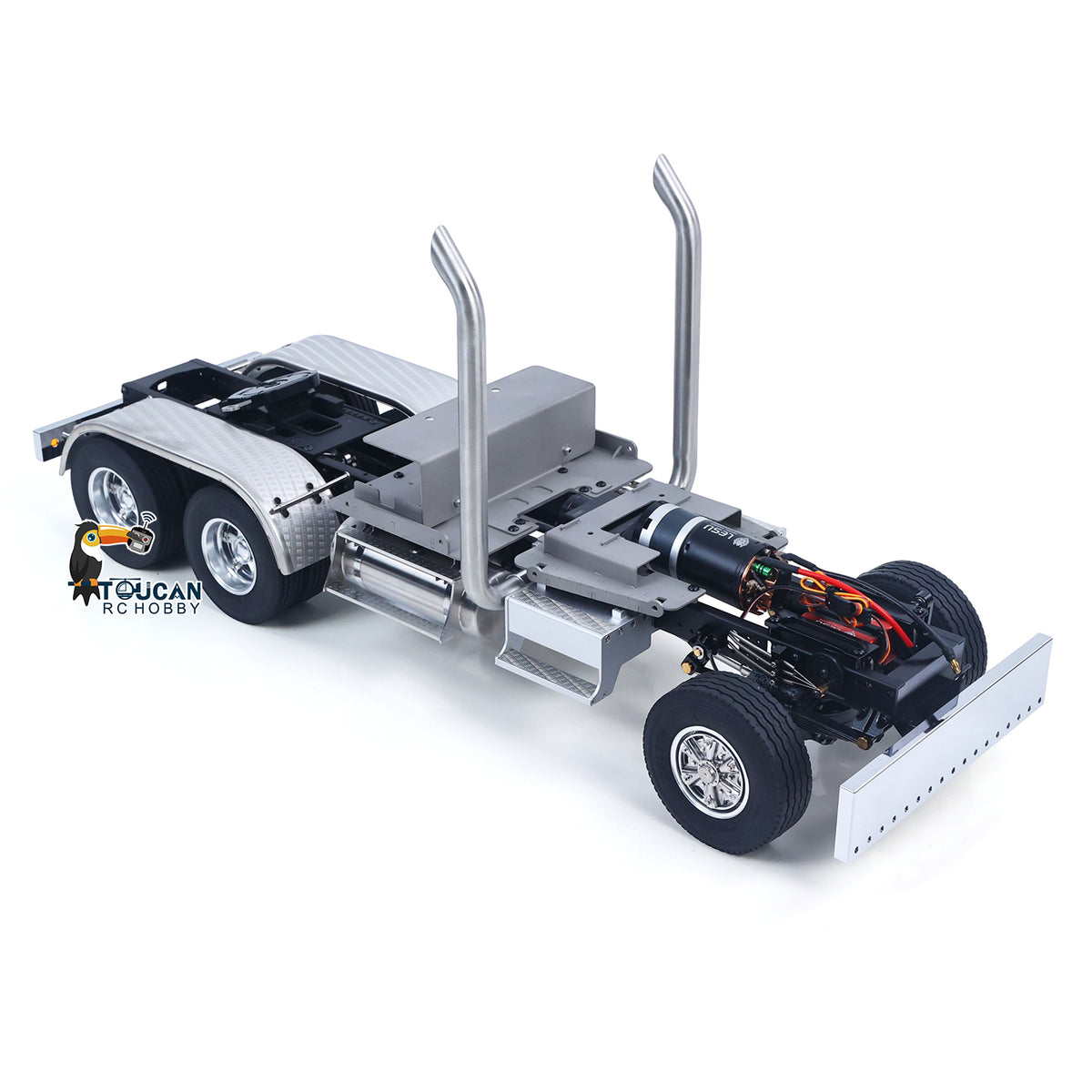 LESU 1/14 Scale Metal 6*6 Chassis for Remote Controlled Tractor Truck Motor Servo DIY Model W/O Battery Charger ESC