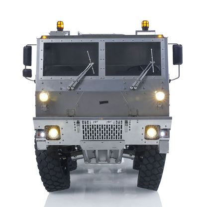 T815 3Speed 1/14 RC Off Road Military Truck Metal Body Remote Control 8*8 Transport Vehicle Flysky ST8 Radio Light Sound