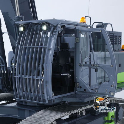 LESU Metal 1/14 RC Hydraulic Excavator Aoue ZX490 Upgraded Heavy Digger Model Paladin PL18EV Lite Sound Smoke