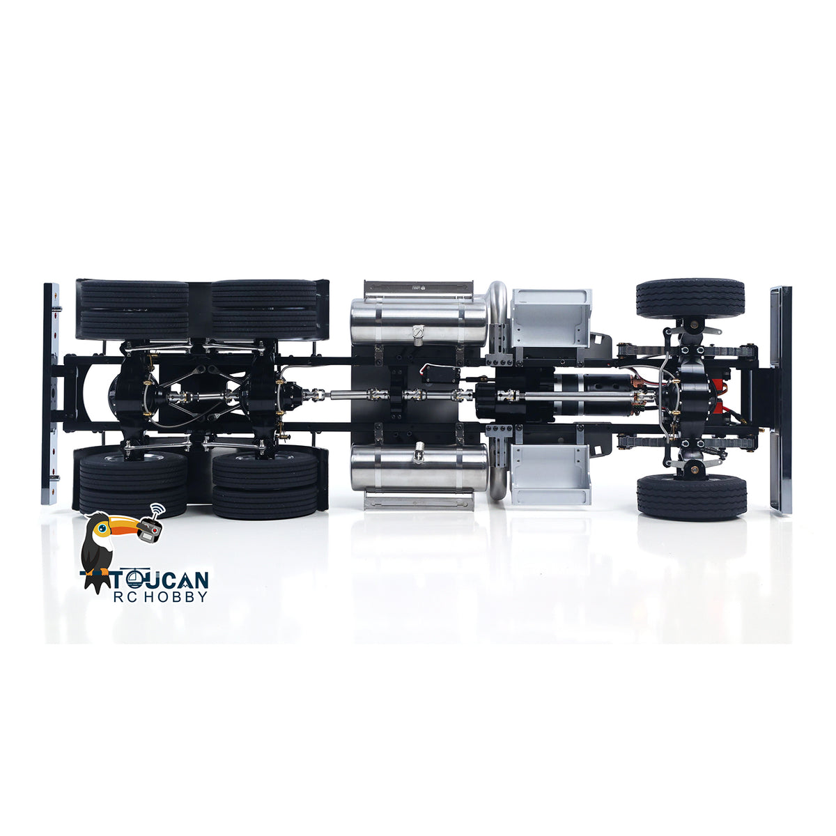 LESU 1/14 Scale Metal 6*6 Chassis for Remote Controlled Tractor Truck Motor Servo DIY Model W/O Battery Charger ESC