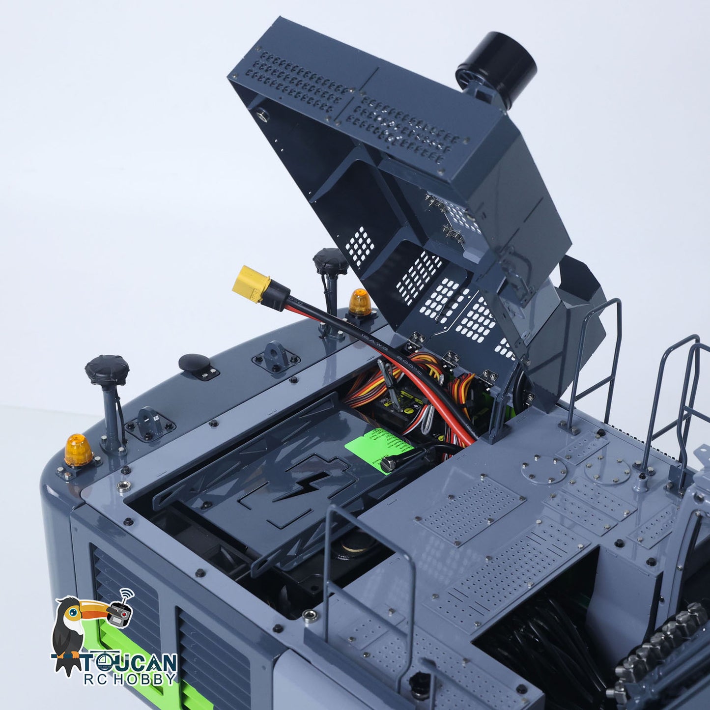 LESU Metal 1/14 RC Hydraulic Excavator Aoue ZX490 Upgraded Heavy Digger Model Paladin PL18EV Lite Sound Smoke