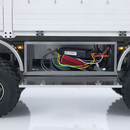 T815 3Speed 1/14 RC Off Road Military Truck Metal Body Remote Control 8*8 Transport Vehicle Flysky ST8 Radio Light Sound