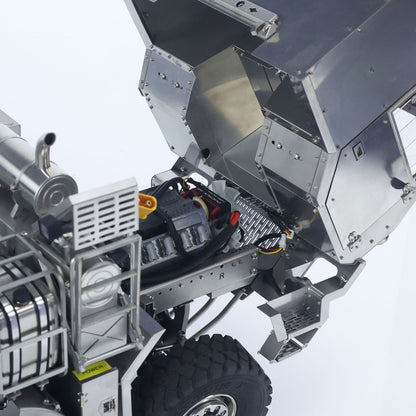 T815 3Speed 1/14 RC Off Road Military Truck Metal Body Remote Control 8*8 Transport Vehicle Flysky ST8 Radio Light Sound