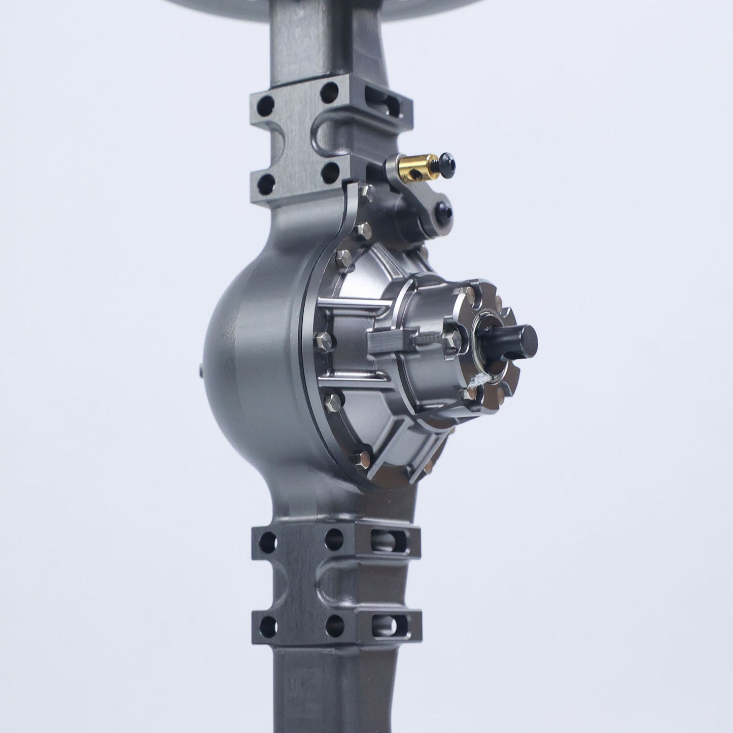 Metal Wheel Side Reduction Front Axle for 1/14 RC Hydraulic Loader ZW370 JDM-198 Radio Control Articulated Truck Model E450C Construction Vehicle