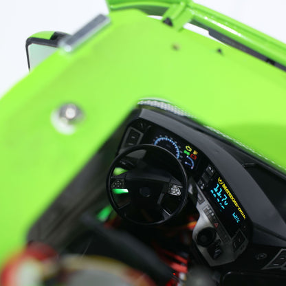 Unitru-01 3363 1/14 RC Tractor Truck Remote Control Lorry Car 10*10 Metal Chassis Smoke ST8 Radio Differential Lock RTR Light Multimedia Display Screen