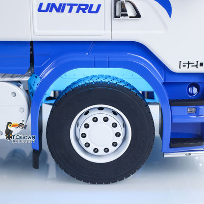 Unitru 04 10x10 Metal Chassis SC 3Speed 1/14 RC Tractor Truck RTR Smoke Light Sound ST8 Radio Battery