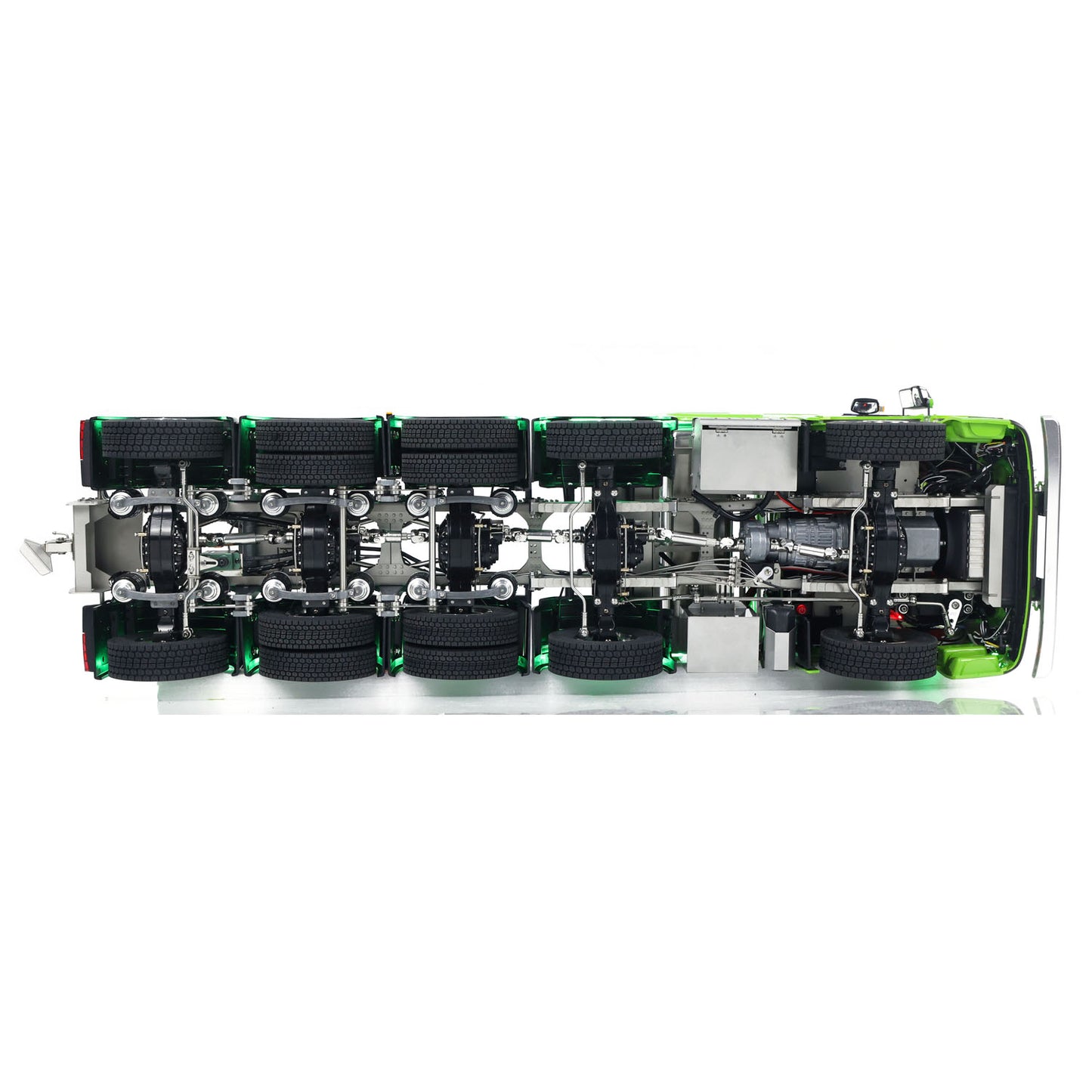 Unitru-01 3363 1/14 RC Tractor Truck Remote Control Lorry Car 10*10 Metal Chassis Smoke ST8 Radio Differential Lock RTR Light Multimedia Display Screen