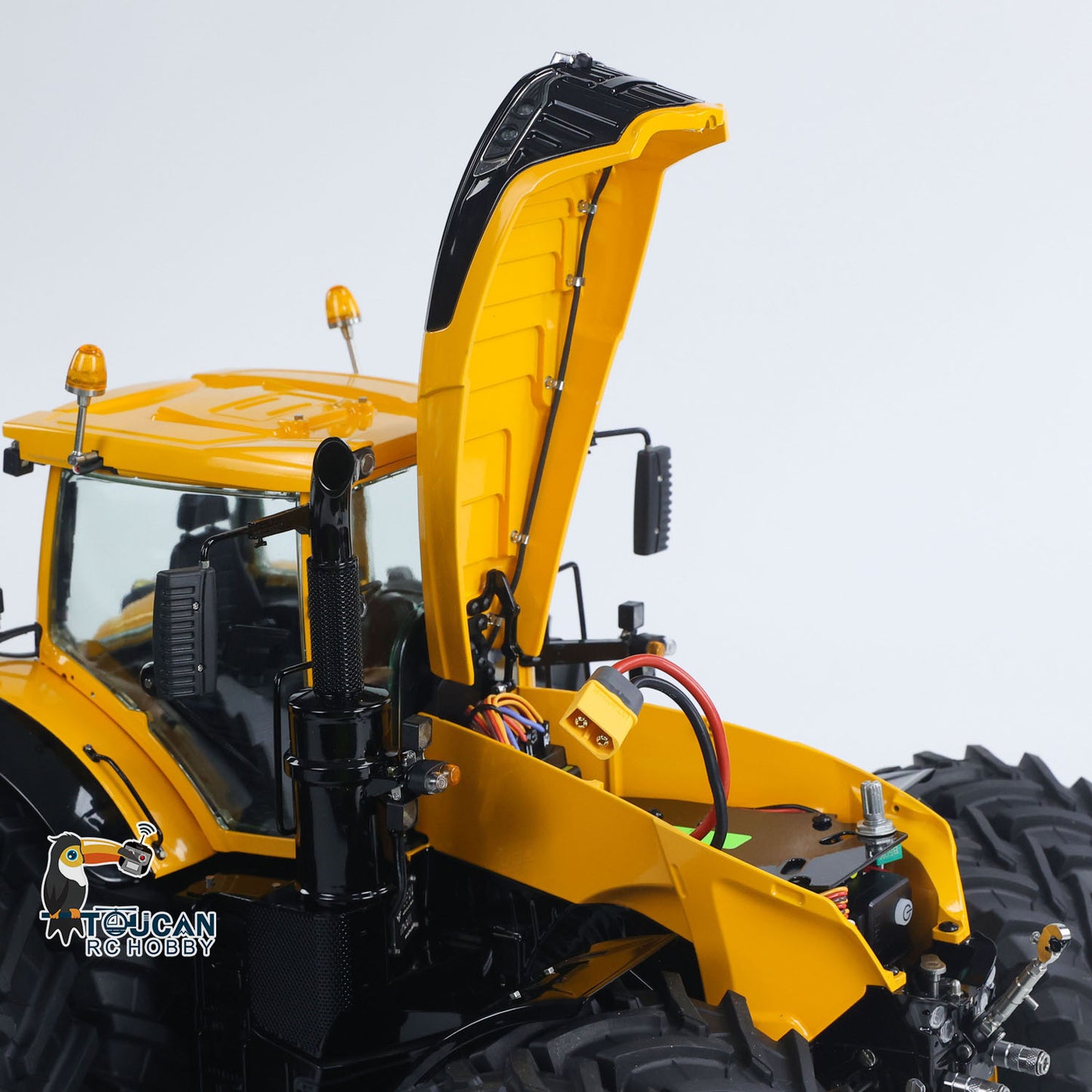 LESU 4x4 90% Metal Body 1/14 RC Hydraulic Tractor AOUE 1050 Radio Controlled Agricultural Vehicle Light Smoking Simulation Sound