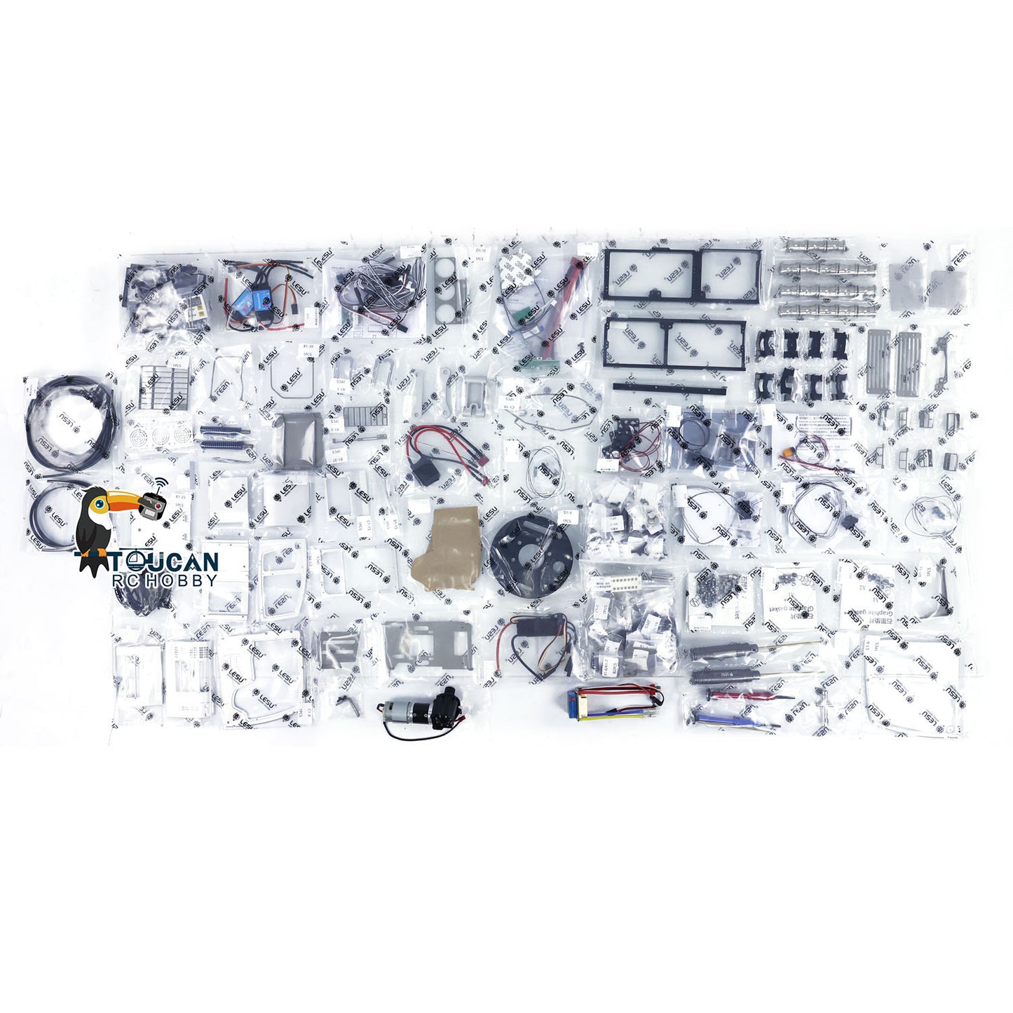 1/14 LESU AOUE SK5LC RC Hydraulic Unpainted Unassembled KIT Excavator B0018