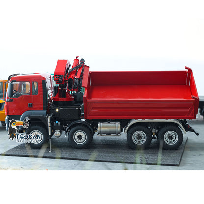 Voiture à benne basculante hydraulique LESU RC 8X8 1/14 RTR