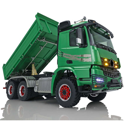 LESU 1/14 3Axles 3-way Tipper RC Hydraulic Dumper Radio Battery RTR