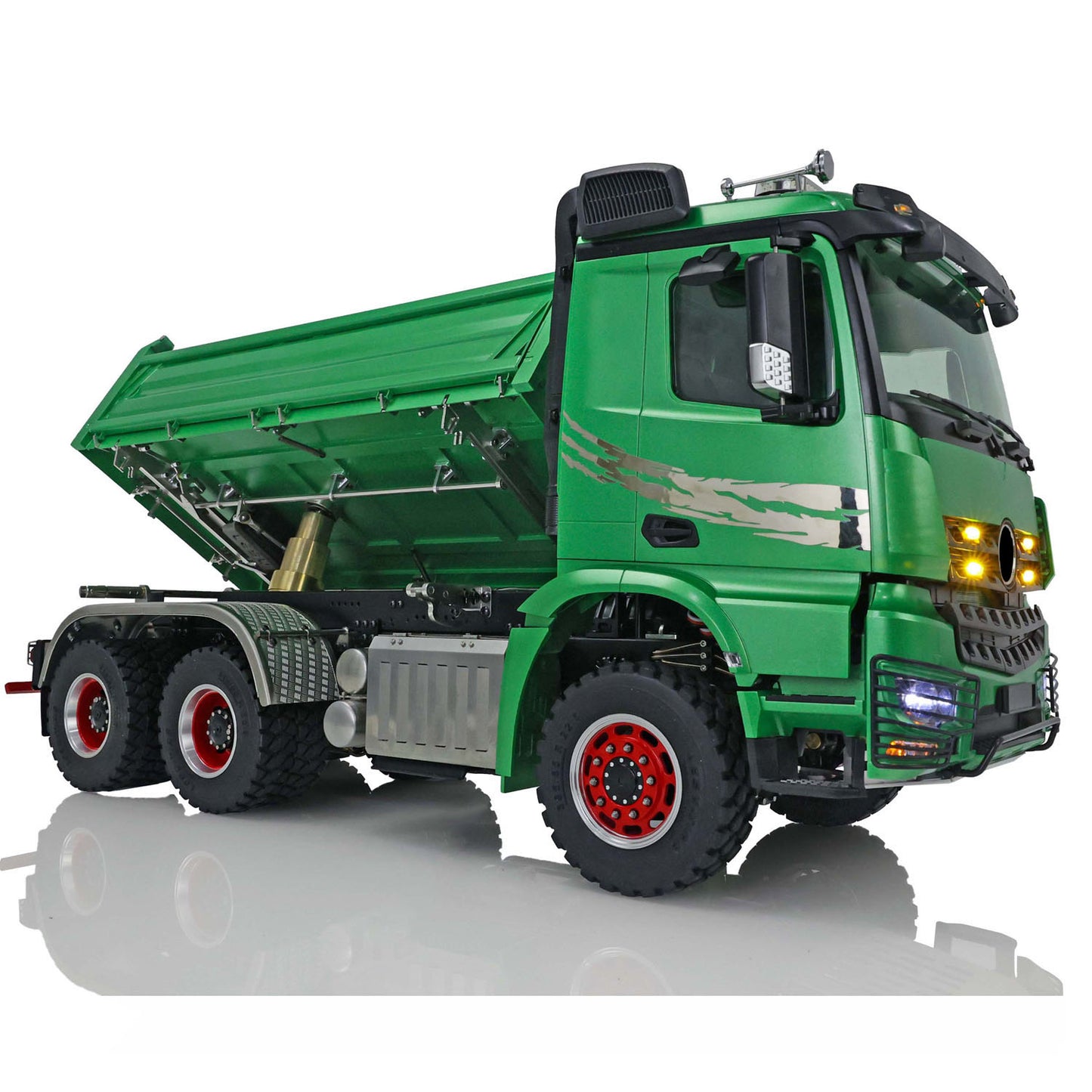 LESU 1/14 3Axles 3-way Tipper RC Hydraulic Dumper Radio Battery RTR