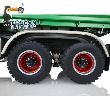 LESU 1/14 3Axles 3-way Tipper RC Hydraulic Dumper Radio Battery RTR