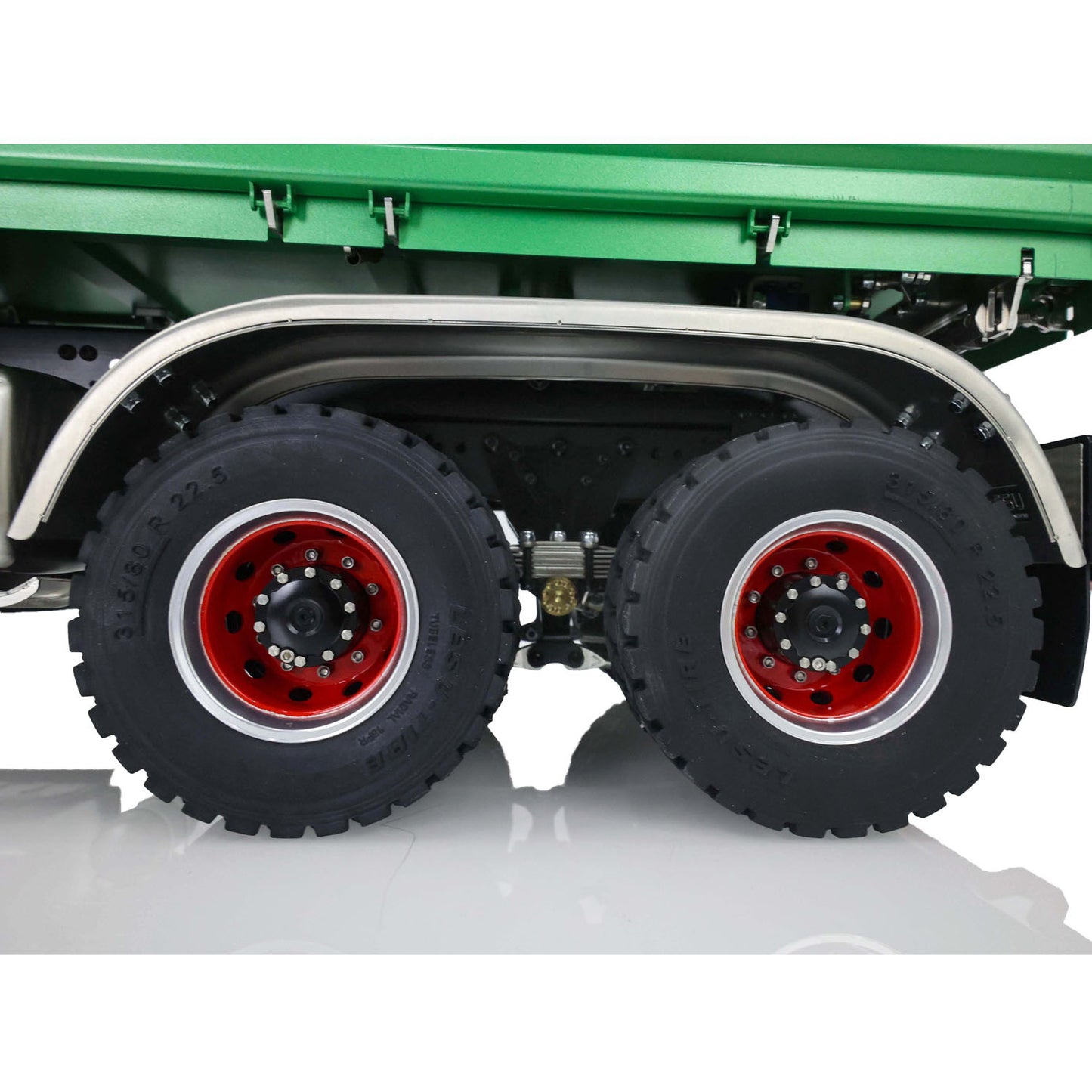 LESU 1/14 3Axles 3-way Tipper RC Hydraulic Dumper Radio Battery RTR