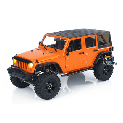 CAPO 1/18 RC Crawler Car CUB2 RTR Remote Control Off Road Vehicle 2-Speed Transmission Flysky GT5 Radio Battery Light Sound