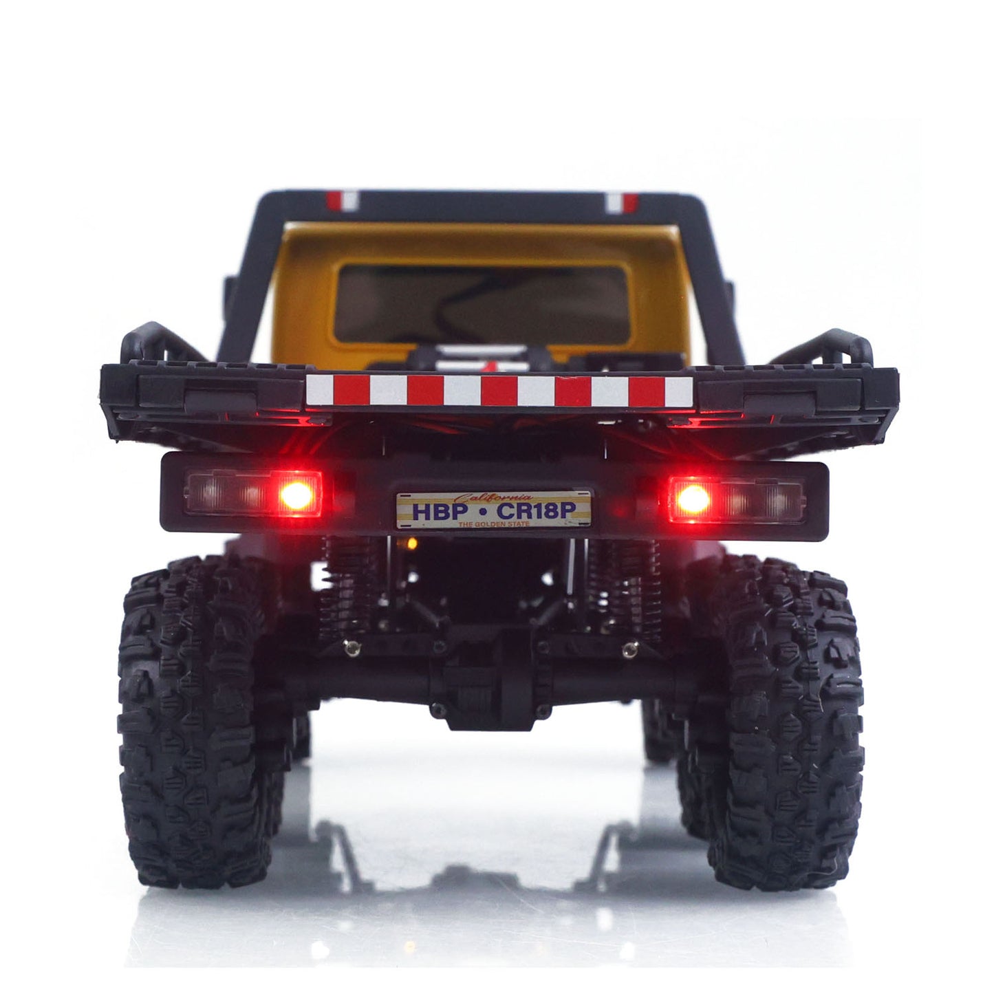 US Stock Hobby Plus 1/18 Remote Control Off Road Car 6X6 RC Flatbed Truck 2Speed Gearbox Flysky ESC 280 Brushed Motor 6CH Radio RTR