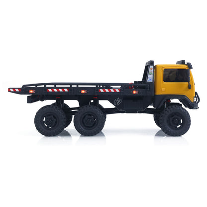US Stock Hobby Plus 1/18 Remote Control Off Road Car 6X6 RC Flatbed Truck 2Speed Gearbox Flysky ESC 280 Brushed Motor 6CH Radio RTR