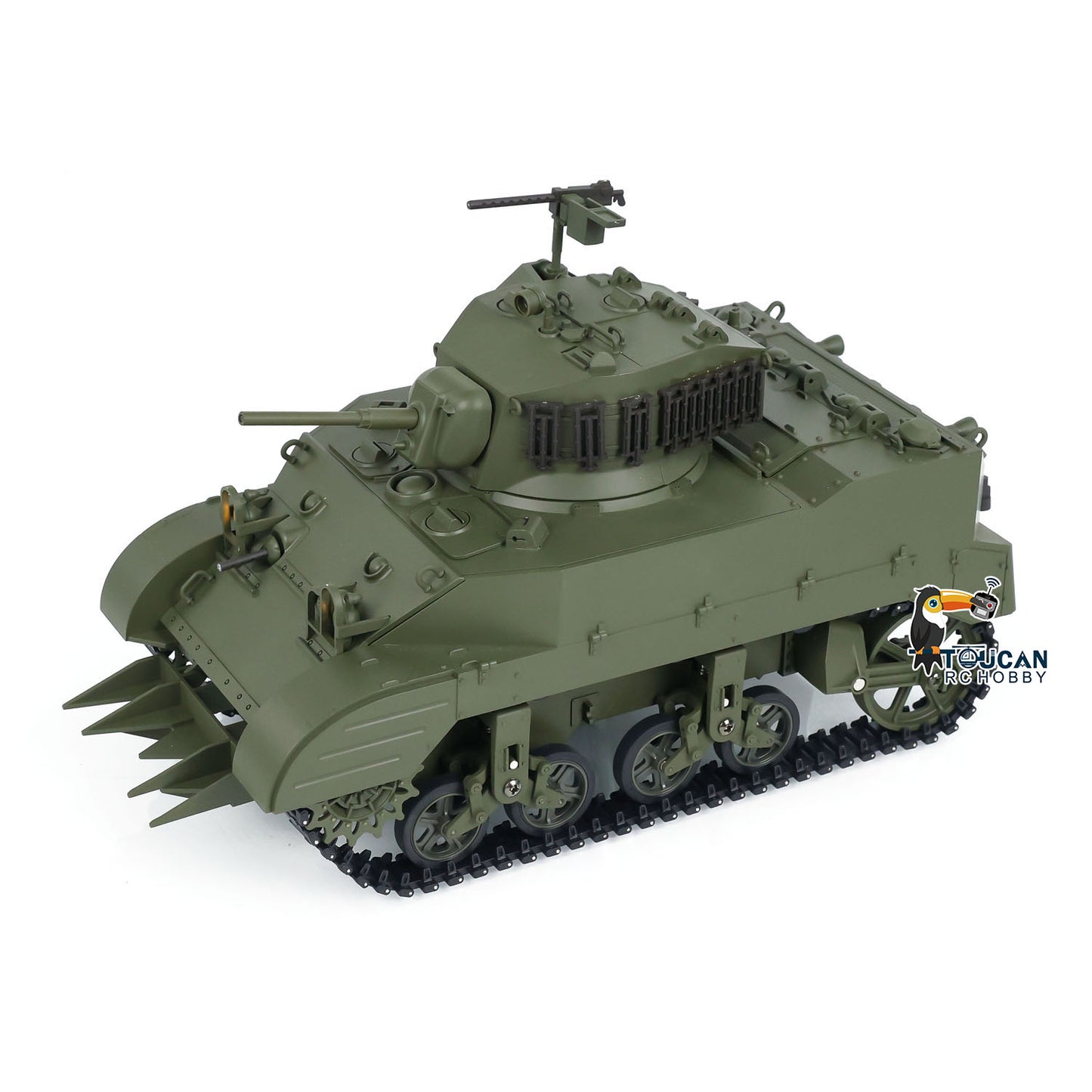 1/16 Scale RTR Tank US Stuart M5A1 British VI Light Tank Sound Lights