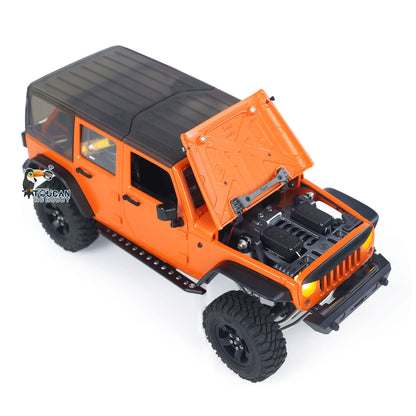 CAPO 1/18 RC Crawler Car CUB2 RTR Remote Control Off Road Vehicle 2-Speed Transmission Flysky GT5 Radio Battery Light Sound