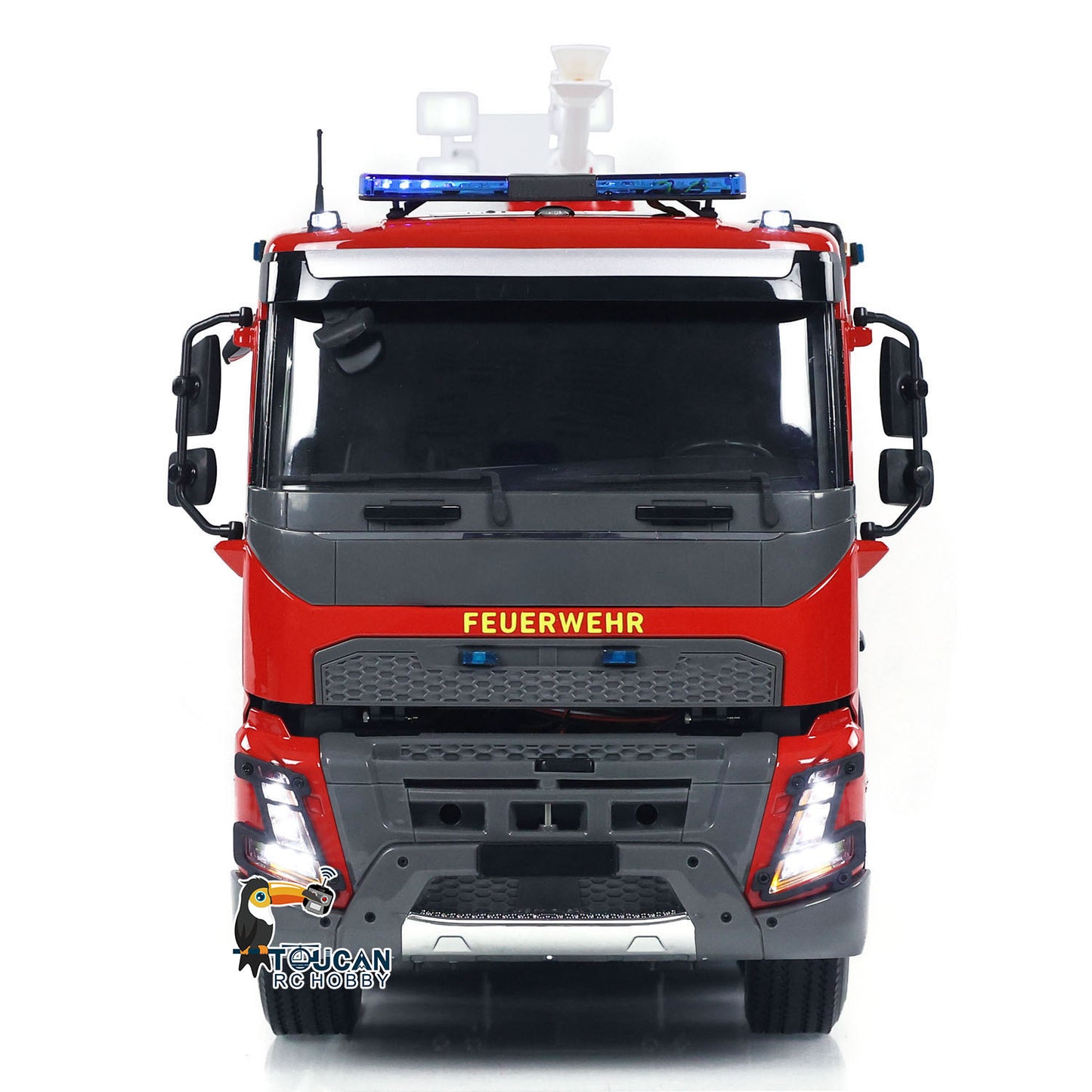 EN STOCK 1/14 Camion de pompiers télécommandé 8x4 RC Modèle de lutte contre les incendies