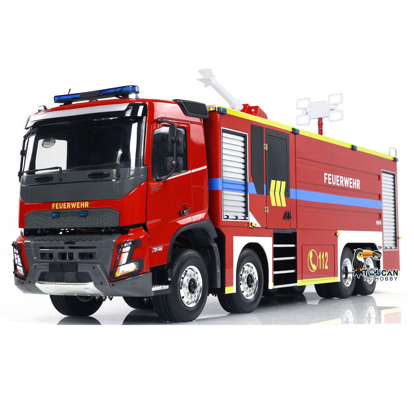 1/14 Ferngesteuertes Feuerwehrauto 8x4 RC Feuerwehrmodell