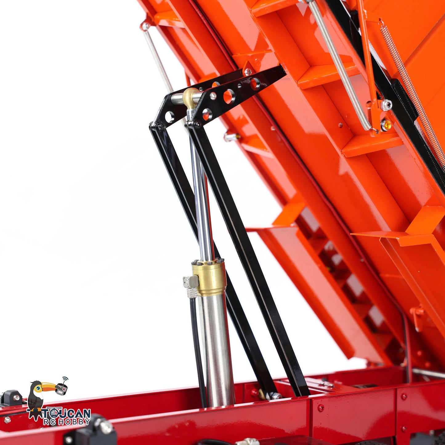 Metal 1/14 Hydraulic Dump Trailer Electric Landing Legs for TAMIYA RC Tractor Truck Car