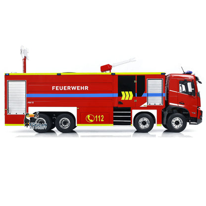 EN STOCK 1/14 Camion de pompiers télécommandé 8x4 RC Modèle de lutte contre les incendies