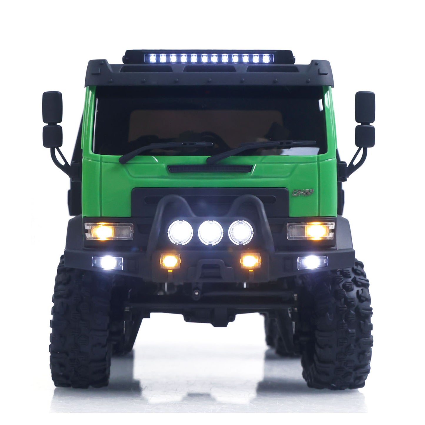 US Stock 1/18 Remote Control Flatbed Truck 6*6 Electric RC Off Road Vehicle Model Metal Chassis Gear Light System Flysky Radio No Sounds