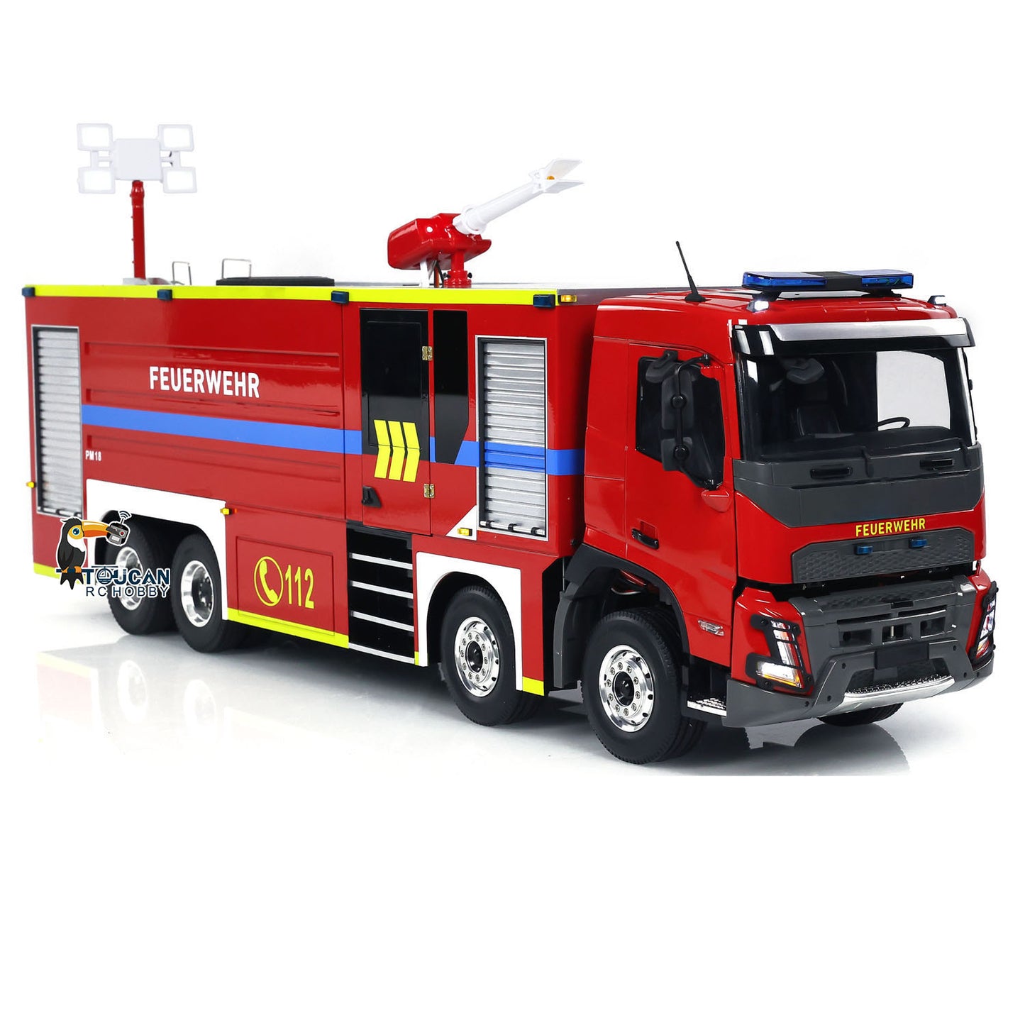 1/14 Ferngesteuertes Feuerwehrauto 8x4 RC Feuerwehrmodell