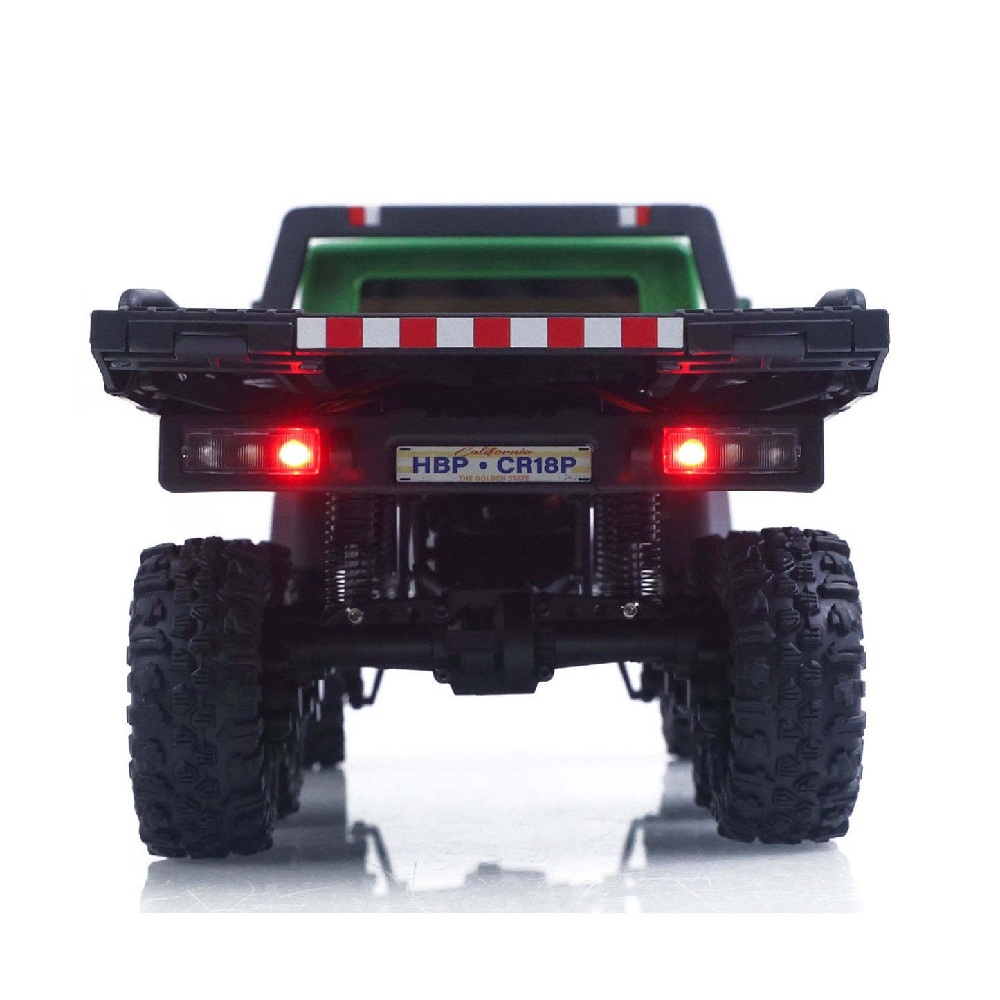 US Stock 1/18 Remote Control Flatbed Truck 6*6 Electric RC Off Road Vehicle Model Metal Chassis Gear Light System Flysky Radio No Sounds