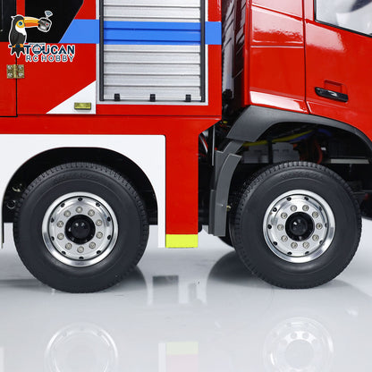 EN STOCK 1/14 Camion de pompiers télécommandé 8x4 RC Modèle de lutte contre les incendies