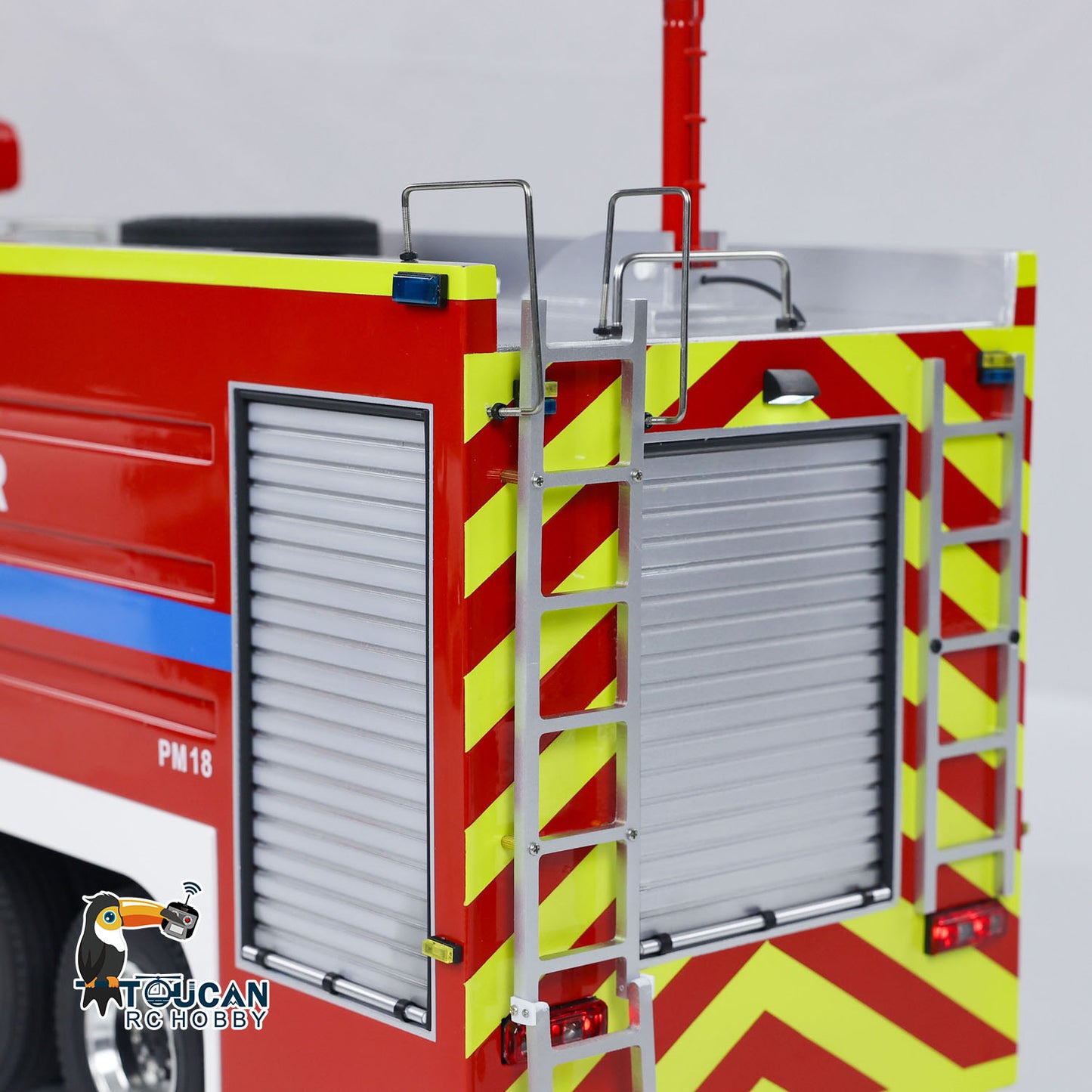 1/14 Ferngesteuertes Feuerwehrauto 8x4 RC Feuerwehrmodell