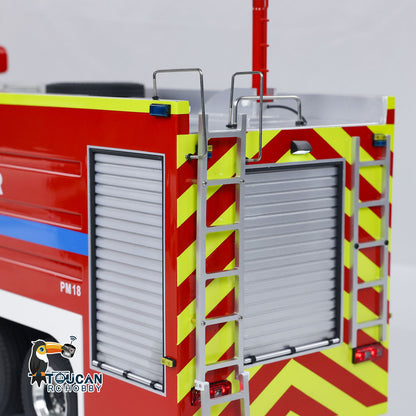 EN STOCK 1/14 Camion de pompiers télécommandé 8x4 RC Modèle de lutte contre les incendies