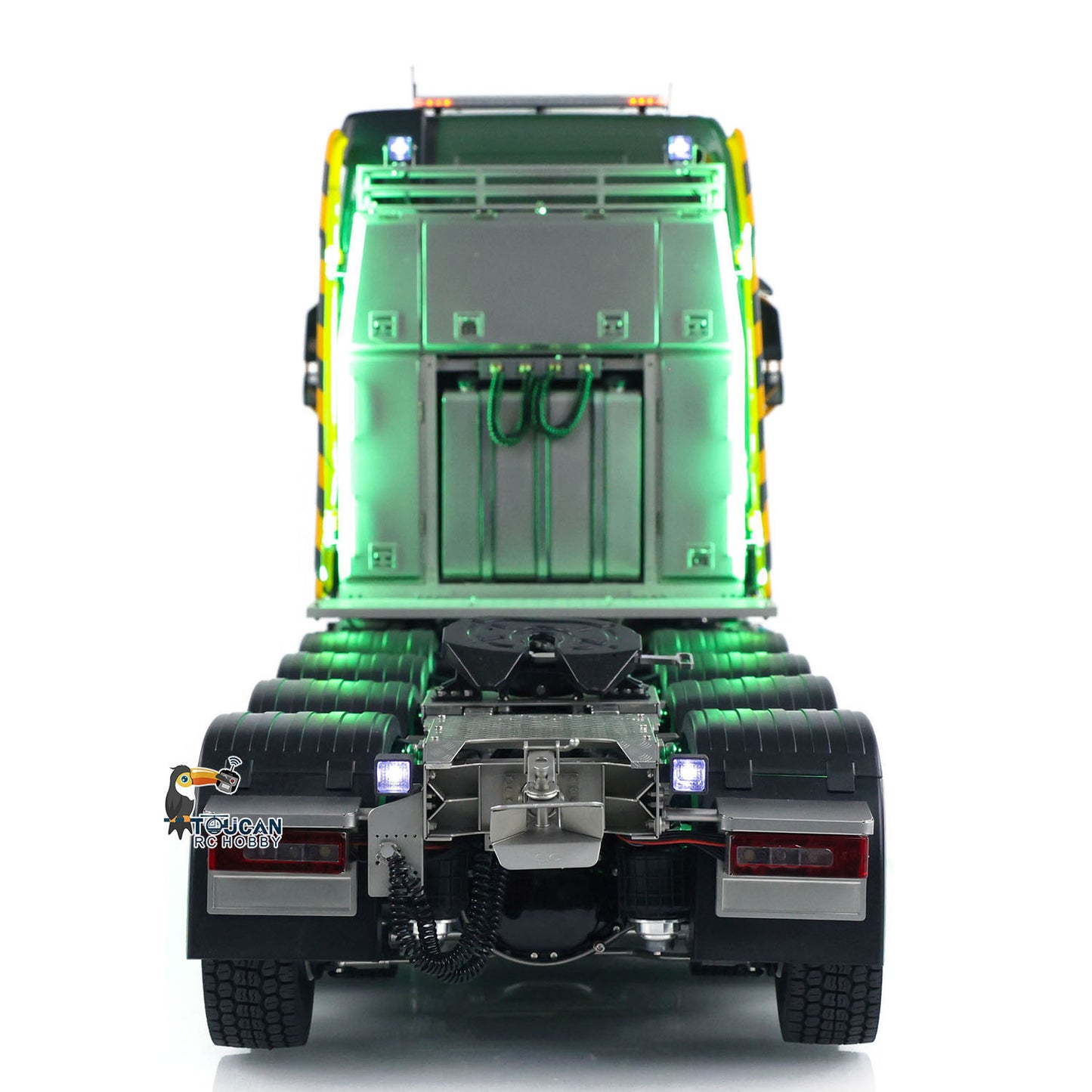 Unitru 02 FH16 1/14 Remote Control Tractor Truck 10x10 Metal Chassis RTR RC Lorry Car Model ST8 Radio Battery Smoke Light 3Speed