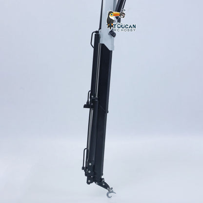 4151 AK Metal 1/14 RC Tractor Truck with Hydraulic Crane Fly Jib Arm Bucket 6*6 Remote Control Farm Car 3Speed Model Lorry Sound