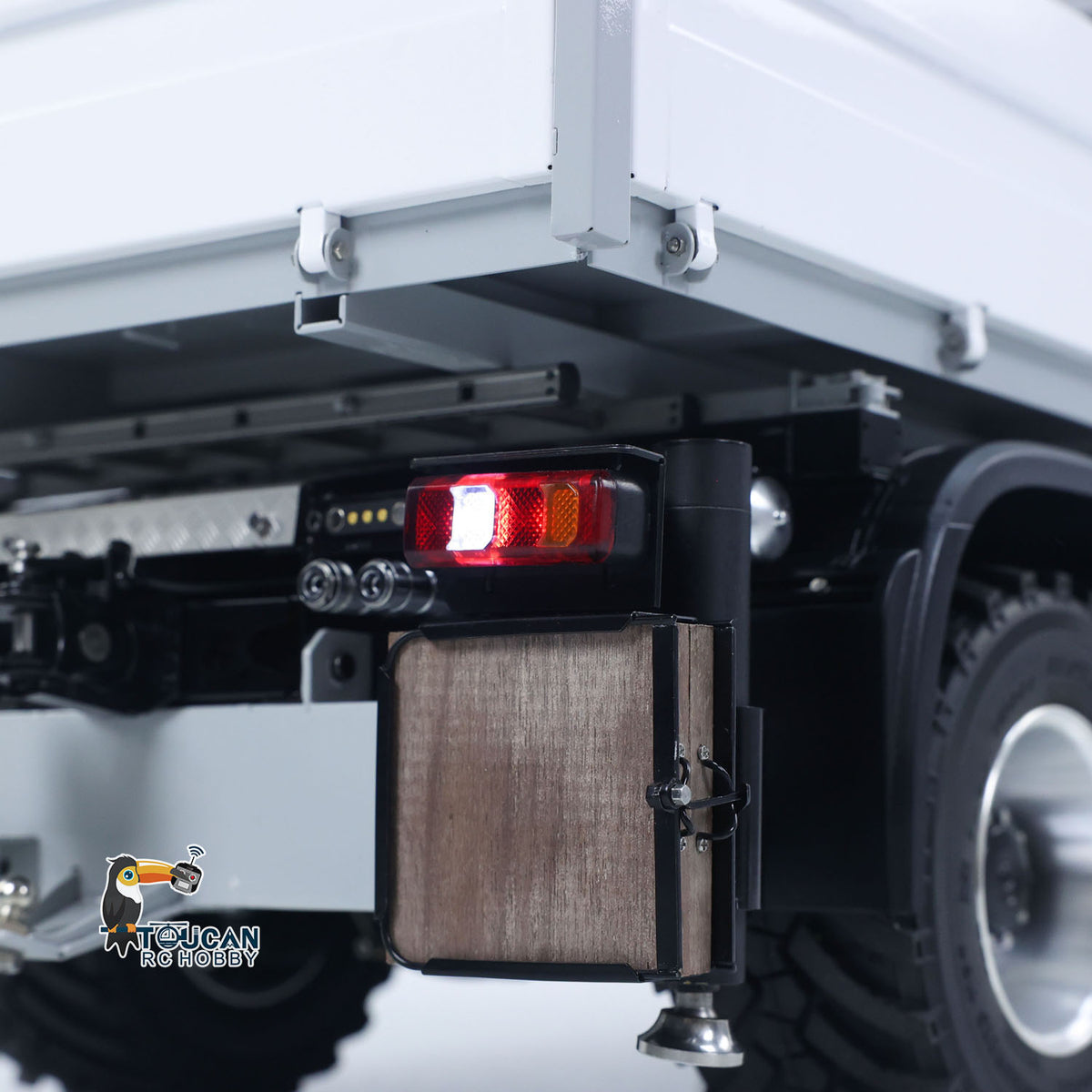 4151 AK Metal 1/14 RC Tractor Truck with Hydraulic Crane Fly Jib Arm Bucket 6*6 Remote Control Farm Car 3Speed Model Lorry Sound