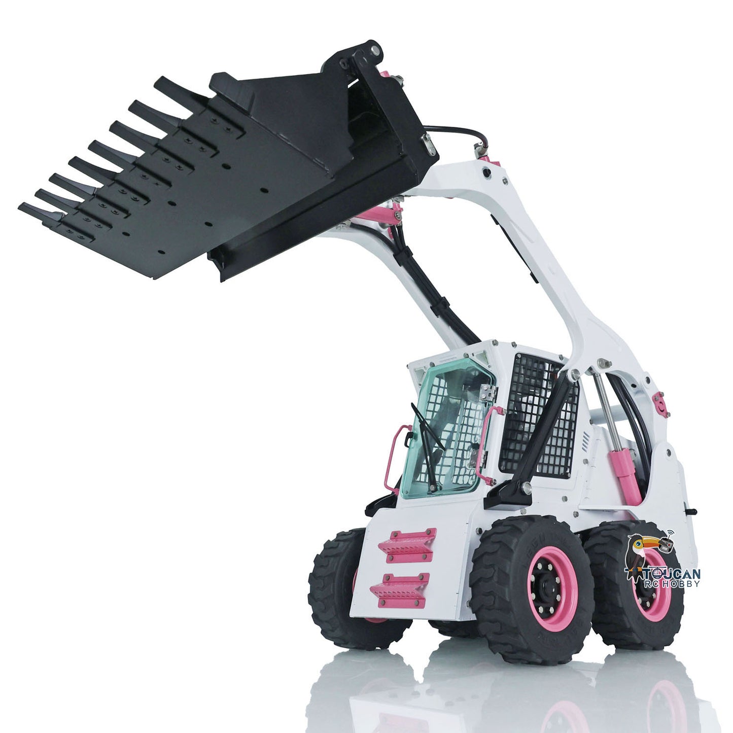 LESU 1/14 RC Metal Hydraulic Aoue LT5H Painted Assembled RTR Wheeled Skid Steer Loader A0008