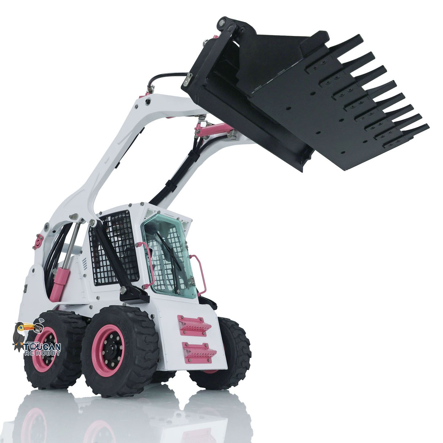 LESU 1/14 RC Metal Hydraulic Aoue LT5H Painted Assembled RTR Wheeled Skid Steer Loader A0008