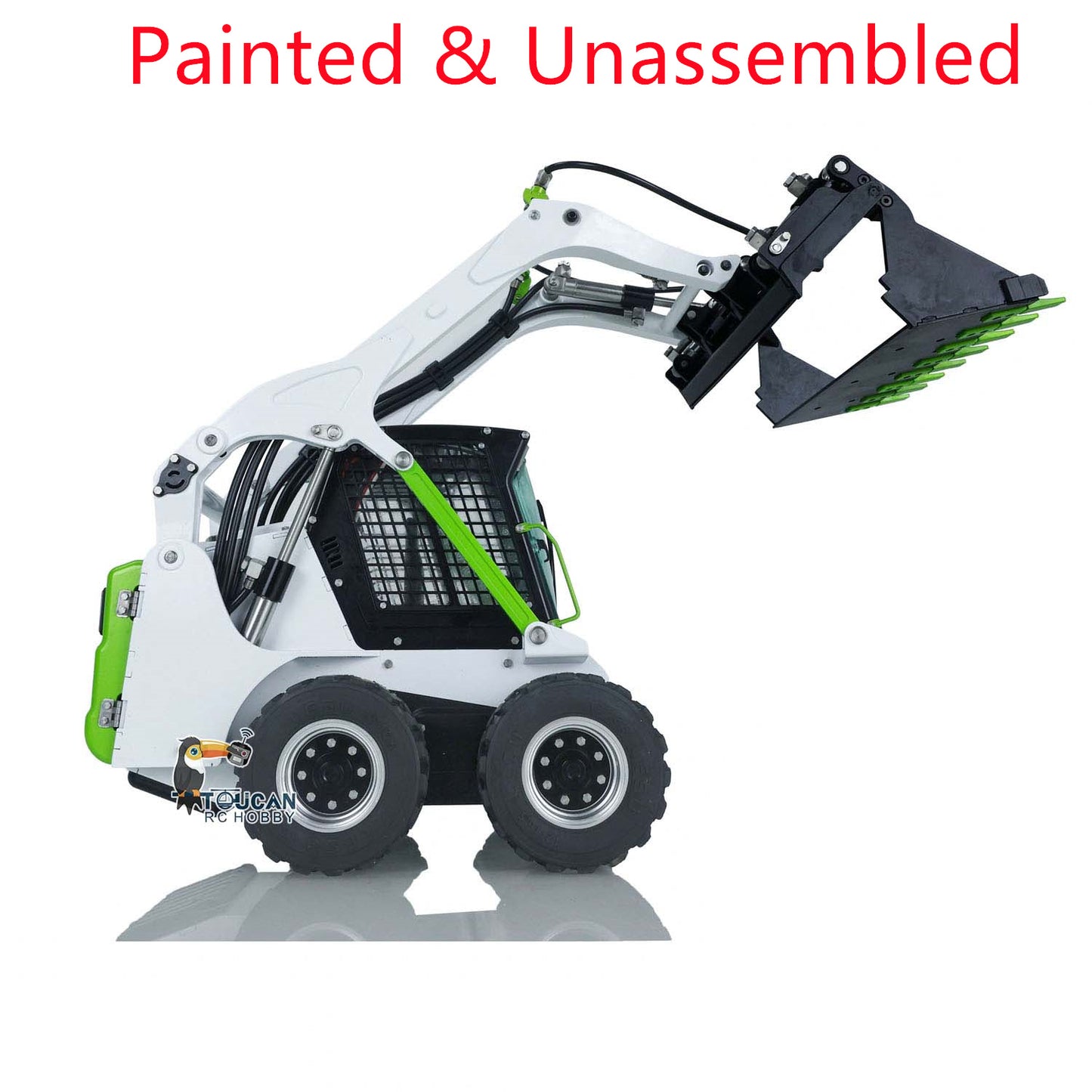 LESU 1/14 RC Metal Hydraulic Aoue LT5H Painted Unassembled Wheeled Skid Steer Loader A0008